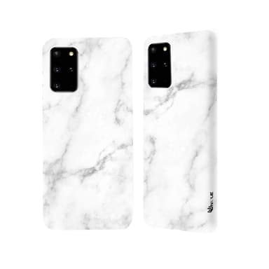 Ympäristöystävällinen painettu Samsung Galaxy S20+ Kotelo - White Marble