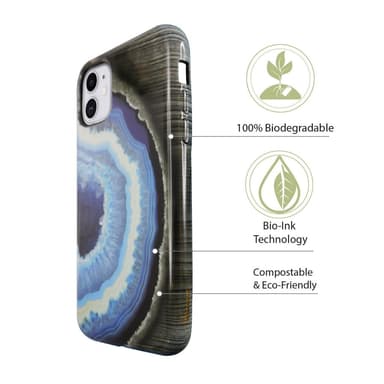 Ympäristöystävällinen painettu iPhone 11 Kotelo - Blue Agate