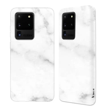 Ympäristöystävällinen painettu Samsung Galaxy S20 Ultra Kotelo - White Marble