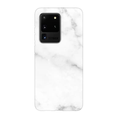 Ympäristöystävällinen painettu Samsung Galaxy S20 Ultra Kotelo - White Marble