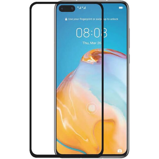 Gear Huawei P40 Full-cover 2.5D lasinen näytönsuoja