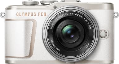 Olympus Pen E-PL10 järjestelmäkamera (valkoinen)