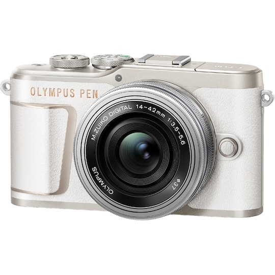 Olympus Pen E-PL10 järjestelmäkamera (valkoinen)