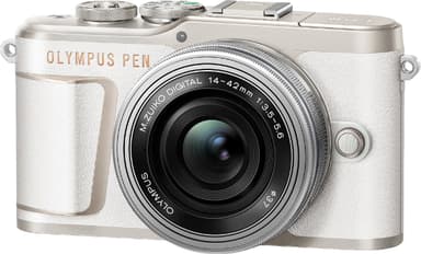 Olympus Pen E-PL10 järjestelmäkamera (valkoinen)