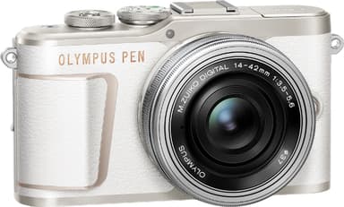 Olympus Pen E-PL10 järjestelmäkamera (valkoinen)