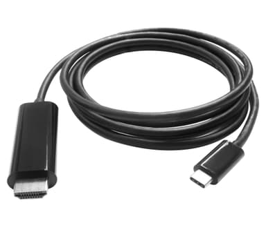 NÖRDIC 1,8 m USBC HDMI 4K 60 Hz kaapeli, musta, tuki HDCP1.4 ja 2.2, puhdasta kuparia 99,99 %