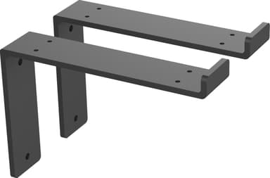 Epoq Classic hyllynkannatin 18 cm 2 kpl (musta)