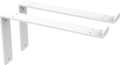 Epoq Classic hyllynkannatin 30 cm 2 kpl (valkoinen)