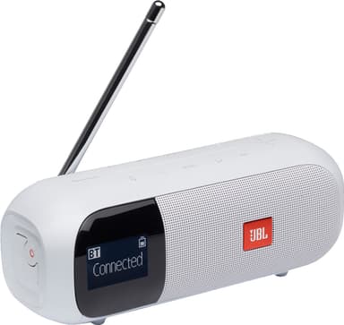JBL Tuner 2 FM kannettava FM/DAB radio (valkoinen)