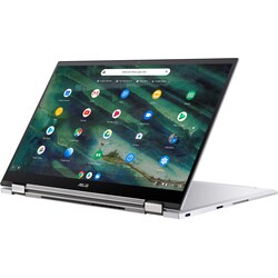 Asus Chromebook Flip C436, 14" 2-in-1 kannettava (hopea)