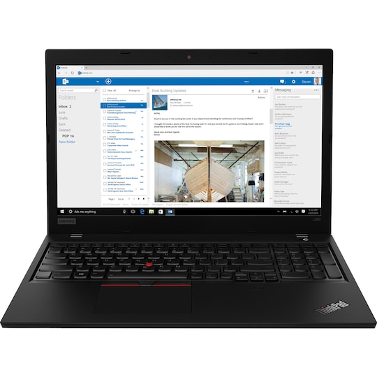 Lenovo ThinkPad L590 15,6" kannettava i7/8 GB (musta)