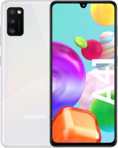 Samsung Galaxy A41 älypuhelin (valkoinen)