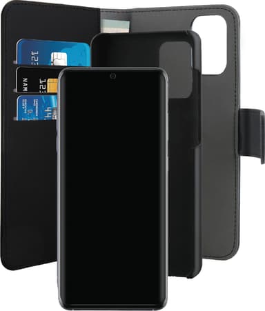 Puro 2in1 lompakkokotelo Huawei P40 (musta)
