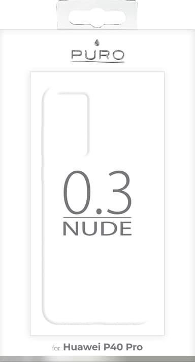 Puro 0.3 Nude suojakuori Huawei P40 Pro (läpinäkyvä)