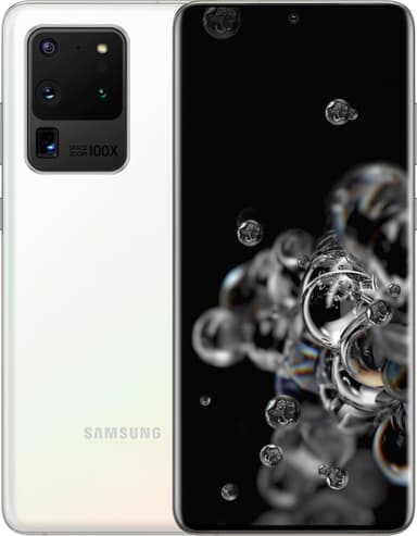 Samsung Galaxy S20 Ultra 5G älypuhelin 12/128 GB (Cloud White)