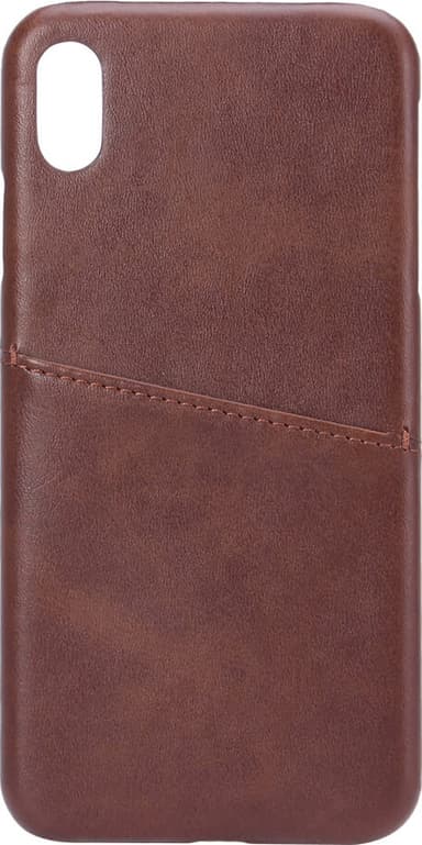 Onsala iPhone XS Max nahkainen suojakuori (ruskea)