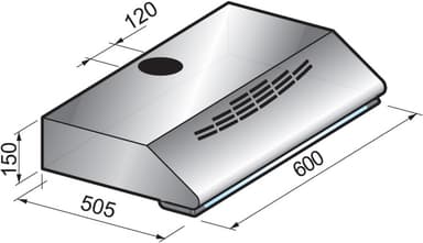 Savo F-1606-S liesituuletin 60 cm teräs