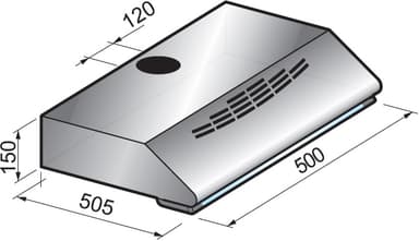 Savo F-1605-S liesituuletin 50 cm teräs