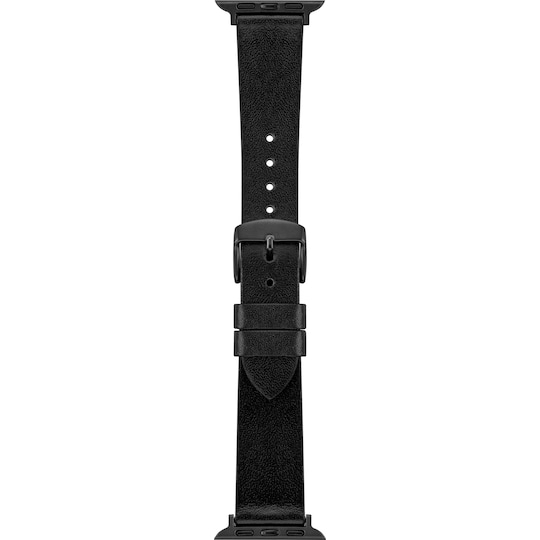 Sandstrom Apple Watch nahkaranneke 38/40/41 mm (musta)