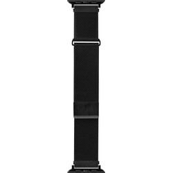 Sandstrom Apple Watch verkkoranneke 42/44/45/49 mm (musta)