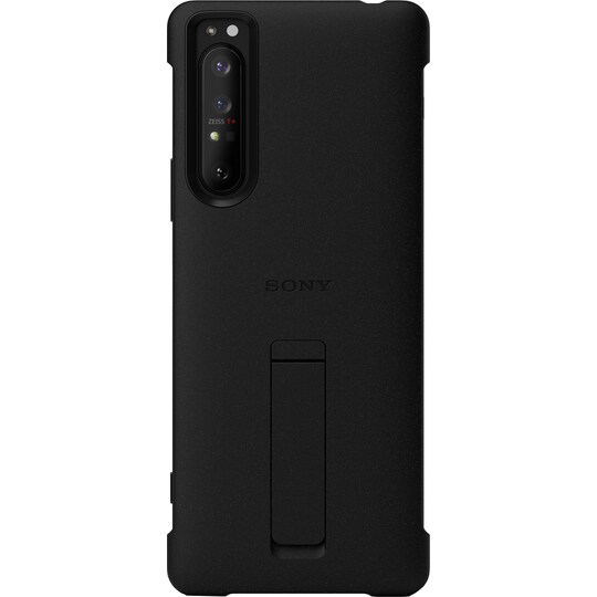 Sony Xperia 1 II Style Cover suojakuori jalustalla (musta)