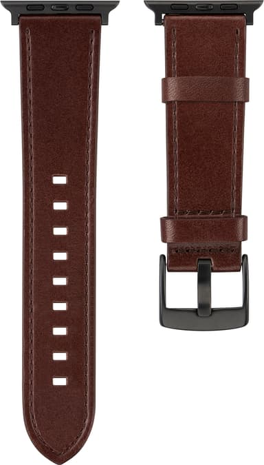Sandstrøm Apple Watch nahkaranneke 42/44/45/49 mm (ruskea)
