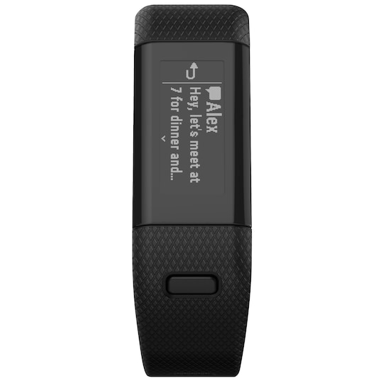 Garmin Vívosmart HR+GPS aktiivisuusranneke (musta)