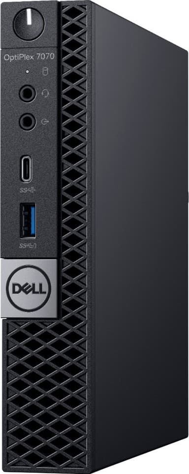 Dell OptiPlex 7070 MFF minitietokone i7/16 GB (musta)
