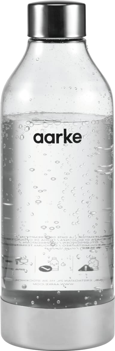 Aarke PET Polished Steel pullo hiilihapotuslaitteelle AA354007