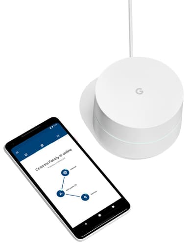 Google Wifi mesh-reititin (1 kpl, valkoinen)