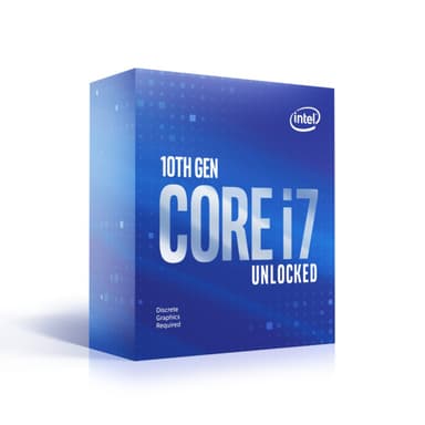 Intel Core i7 10700KF 3.8 GHz,16MB, Socket 1200 (without CPU graphics) (no cooler incl.)