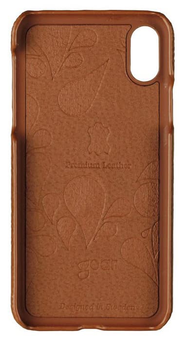 Mobilskal Skinn Brun - iPhone X / XS