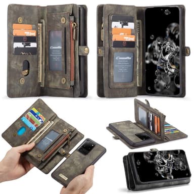 Samsung Galaxy S20 Ultra CASEME Irrotettava 2-in-1 kotelo - Harmaa