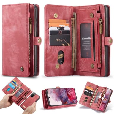 Samsung Galaxy S20 CASEME Irrotettava 2-in-1 kotelo - Punainen
