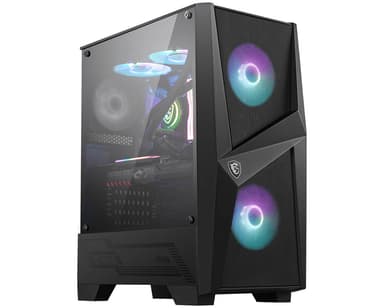 MSI MAG FORGE 100R Midi Tower Black,Transparent
