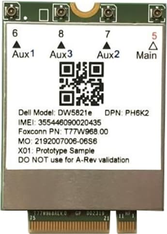 Dell Kit Qualcomm Snapdragon X20 4G LTE kortti (M.2 PCIe)