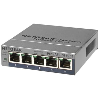 Netgear ProSafe Plus GS105E 5-porttinen kytkin