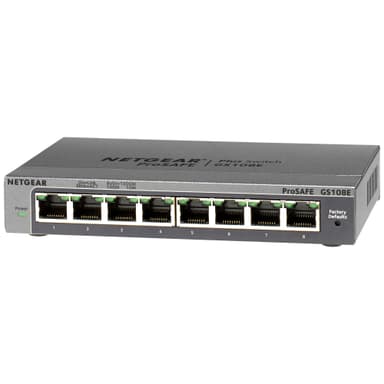 Netgear ProSafe Plus GS108E 8-porttinen kytkin