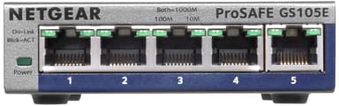 Netgear ProSafe Plus GS105E 5-porttinen kytkin