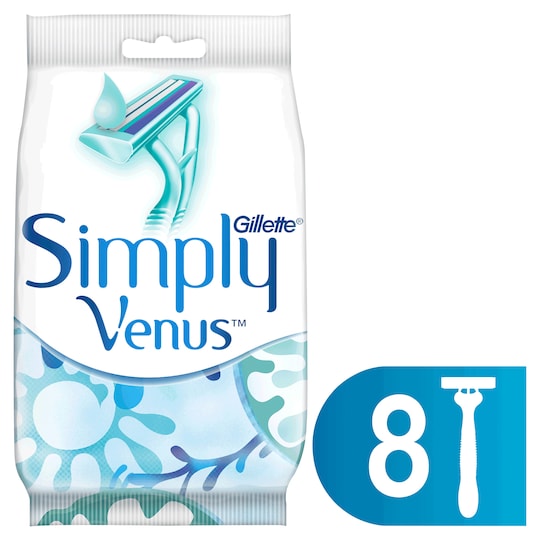 Gillette Simply Venus 2 kertakäyttöhöylä (8 kpl)