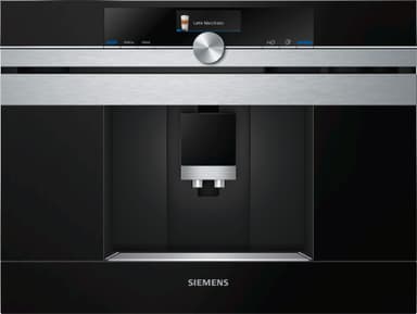 Siemens kalusteisiin integroitava kahvikone CT636LES6 (metalli)
