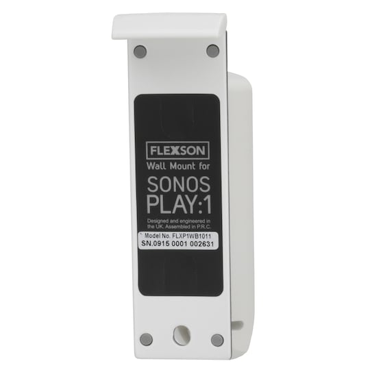 Flexson seinäteline Sonos PLAY:1 kaiuttimelle (valk.)