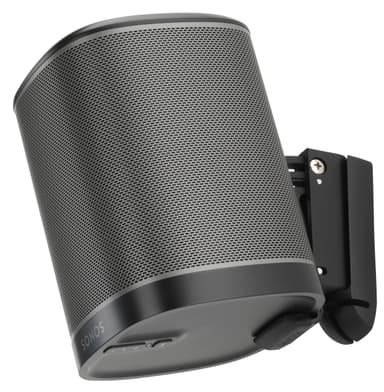 Flexson seinäteline Sonos PLAY:1 kaiuttimelle (musta)