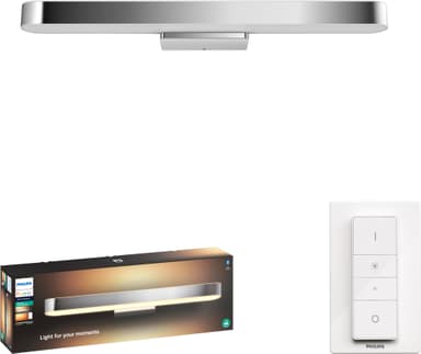 Philips Hue Adore White Ambiance seinävalaisin 3417711P6 (kromi)
