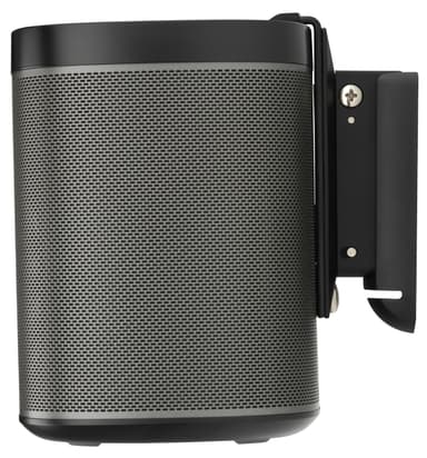 Flexson seinäteline Sonos PLAY:1 kaiuttimelle (musta)