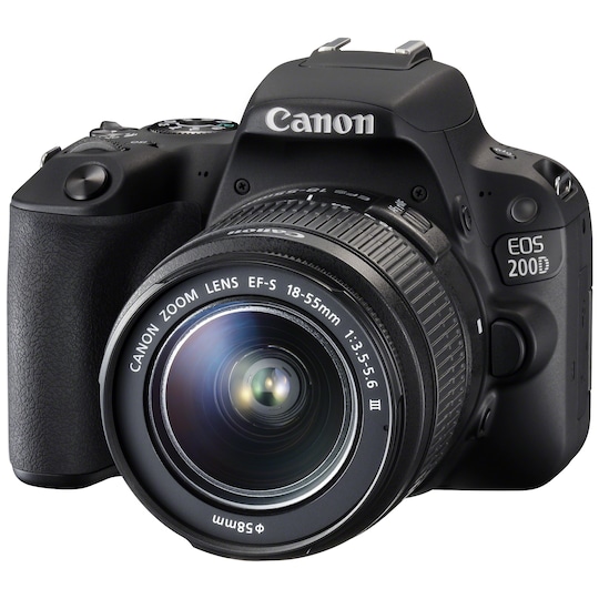 Canon EOS 200D järjestelmäkamera + 18-55mm IS STM