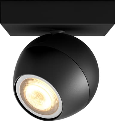 Philips Hue White Ambiance Buckram spottivalo (musta/5,5 W GU10)