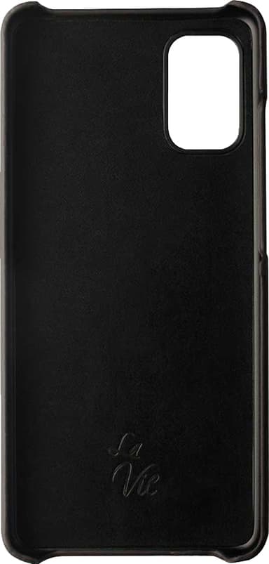 La Vie Samsung Galaxy A71 nahkainen suojakuori (musta)