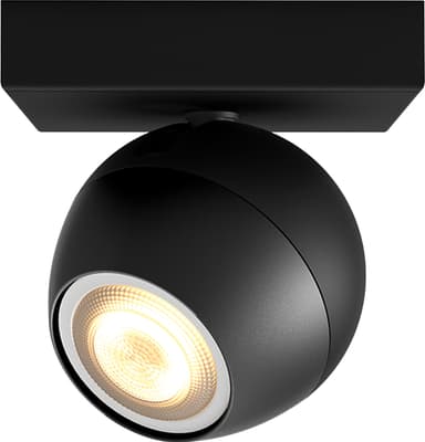 Philips Hue White Ambiance Buckram spottivalo (musta/5,5 W GU10)