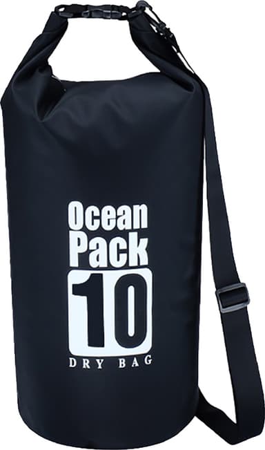 Hello Dry Bag 10L vedenpitävä pakkauspussi (musta)